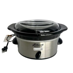 New In Box Eternal Kitchen Ideas Dual Slow Cooker 16 Oz Each Side Small Portable